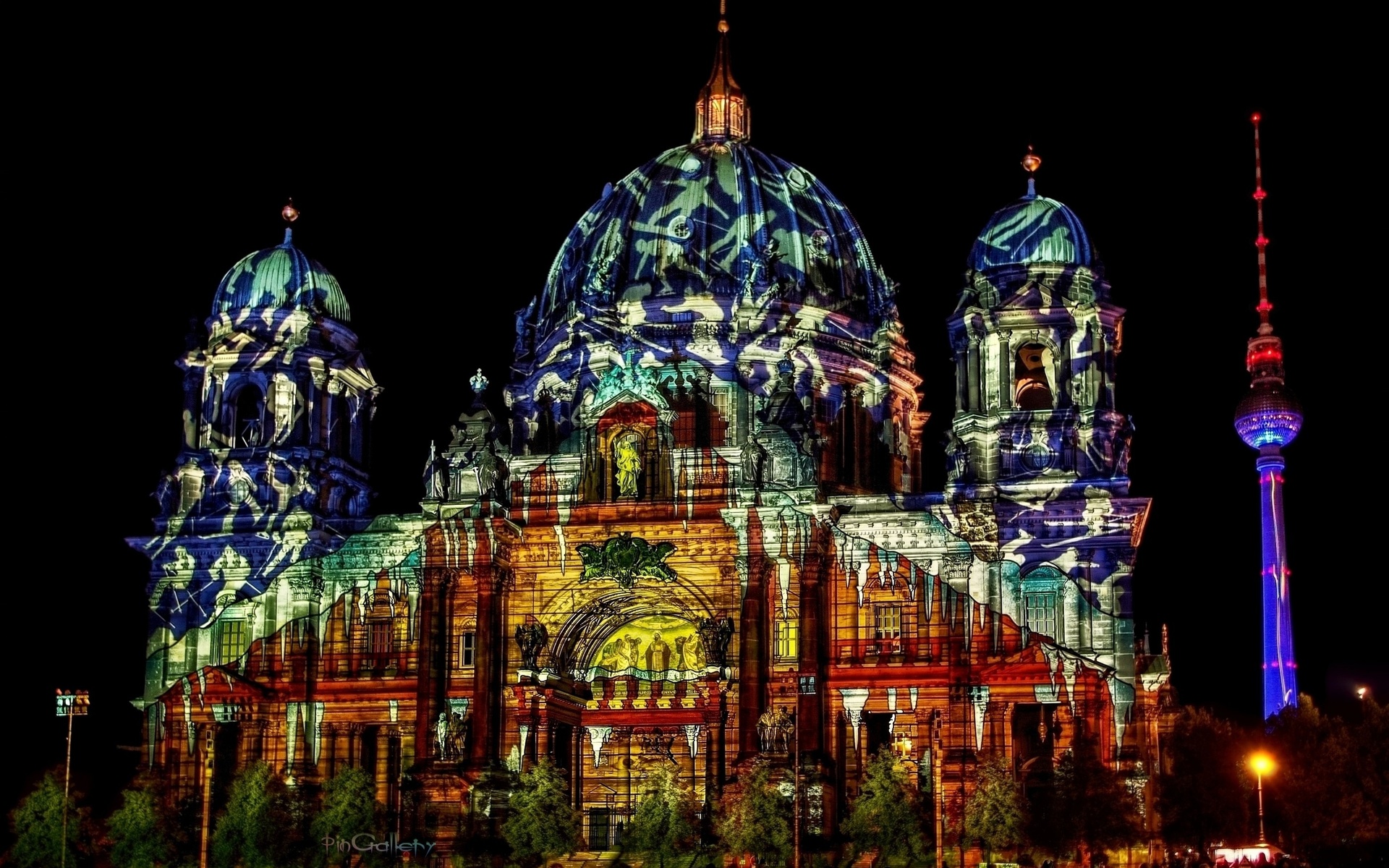 berlin cathedral, festival of lights