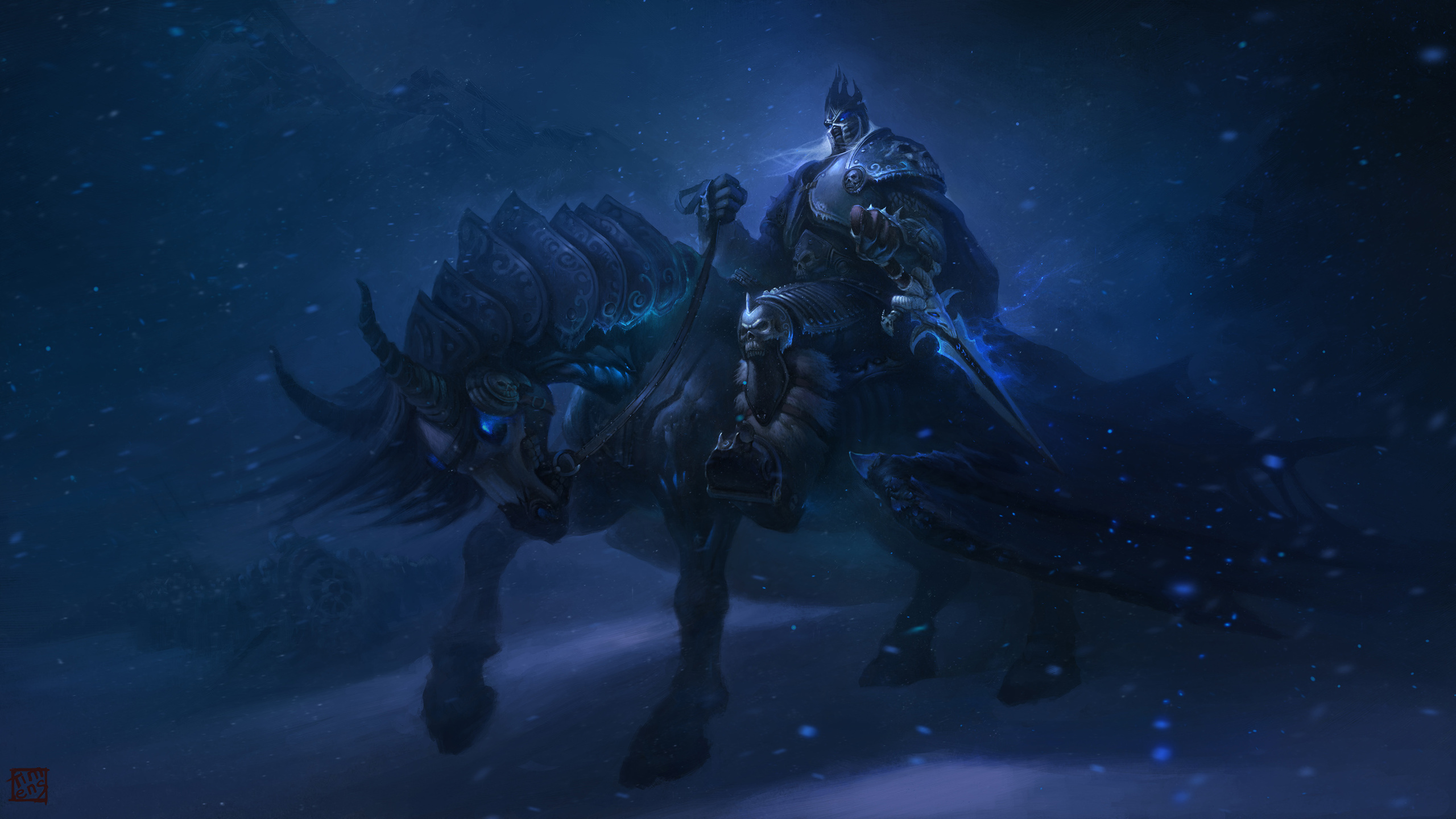 arthas, by, timens watching, digital art, wow, world of warcraft