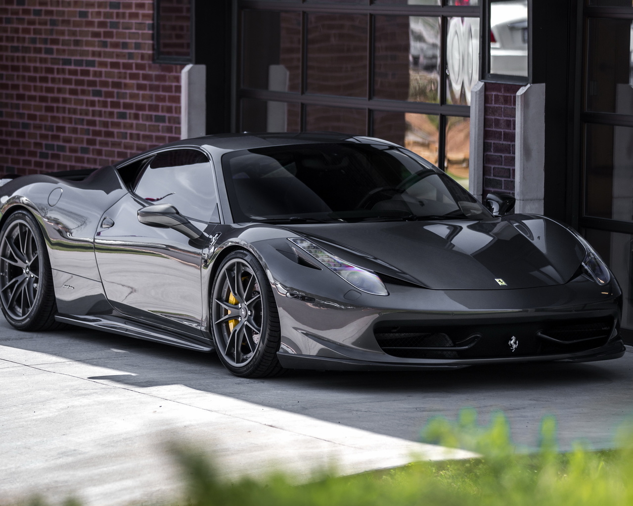 ferrari, 458, italia, gray