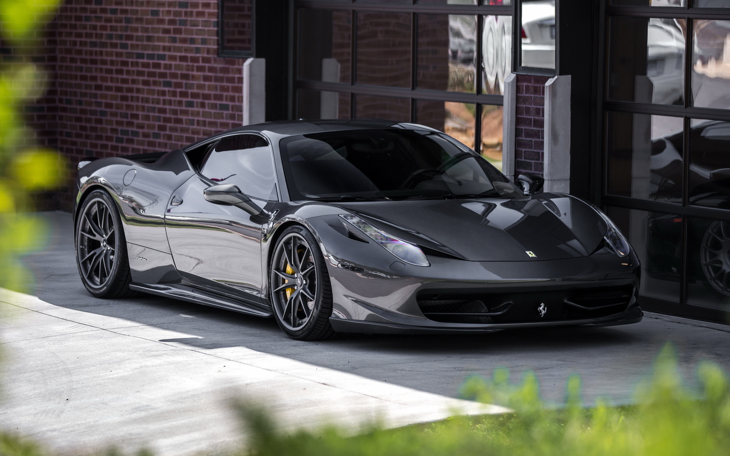 ferrari, 458, italia, gray