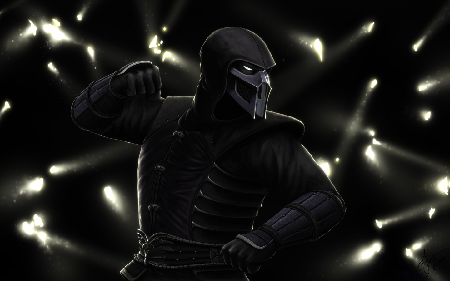 noob saibot, mortal kombat, 3d