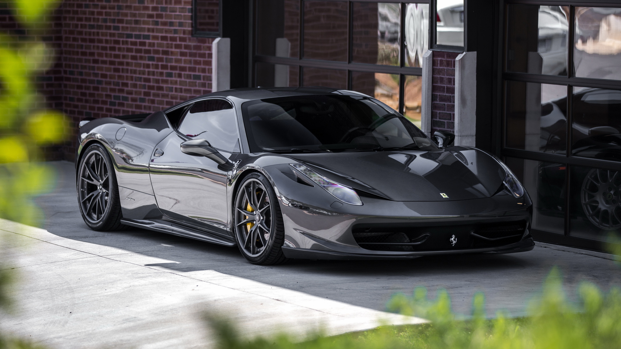 ferrari, 458, italia, gray