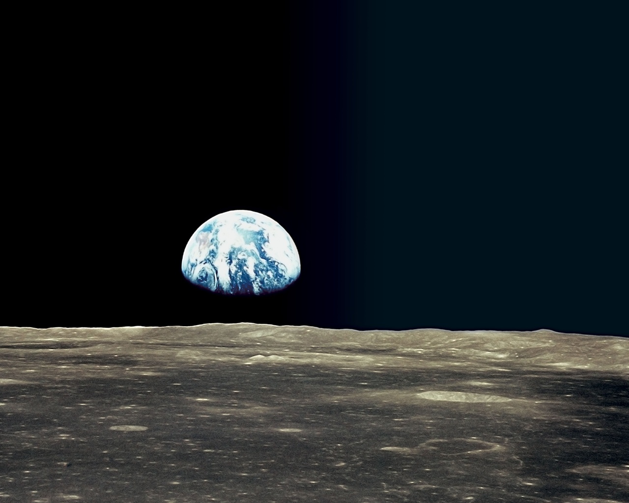 земля и луна фото из космоса