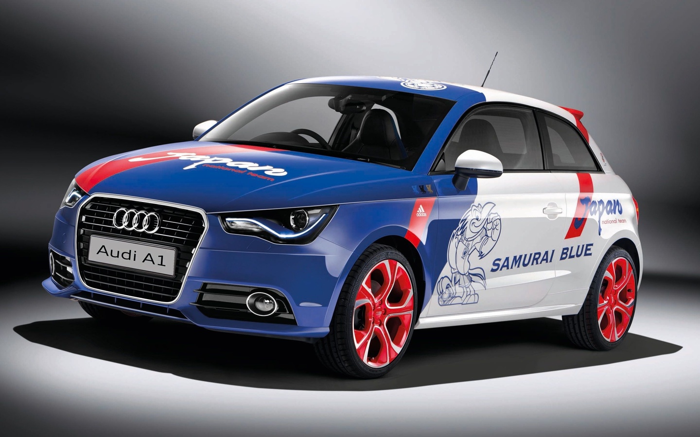 , audi, a1, samurai blue