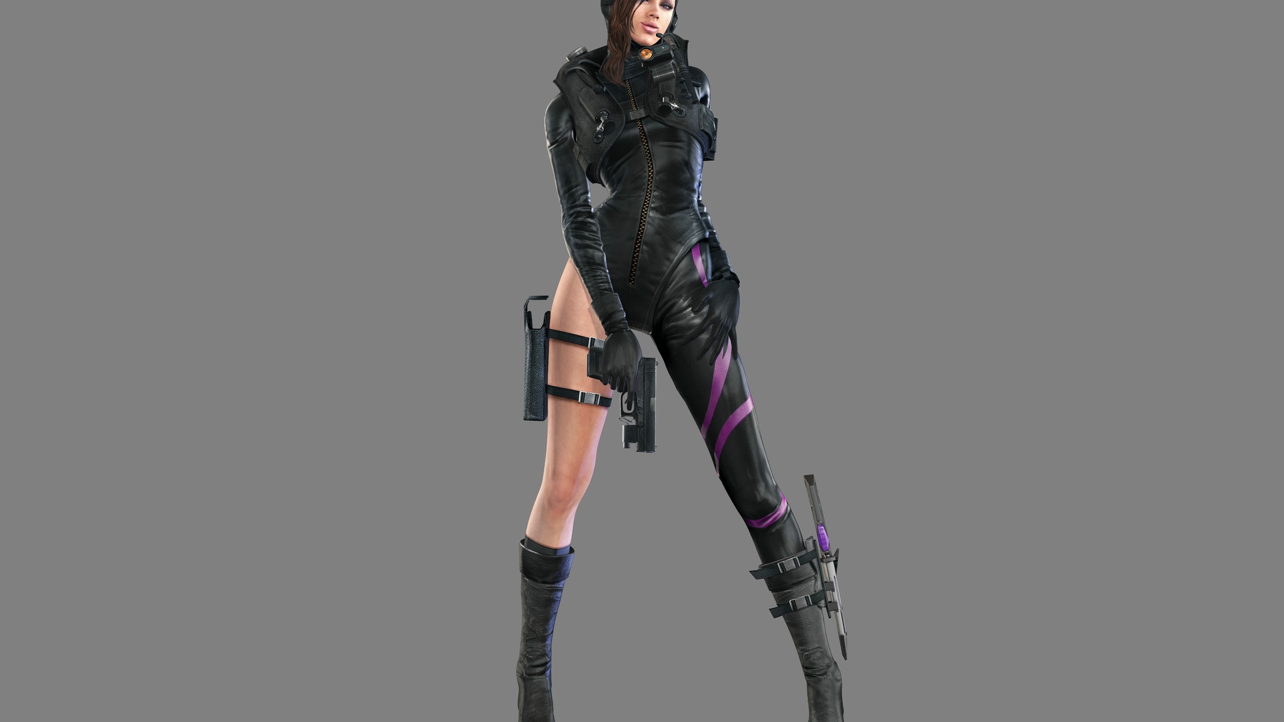 Картинки resident evil revelations, resident evil, jessica sherawat, bsaa,  игра, фон, брюнетка - обои 2560x1440, картинка №169283