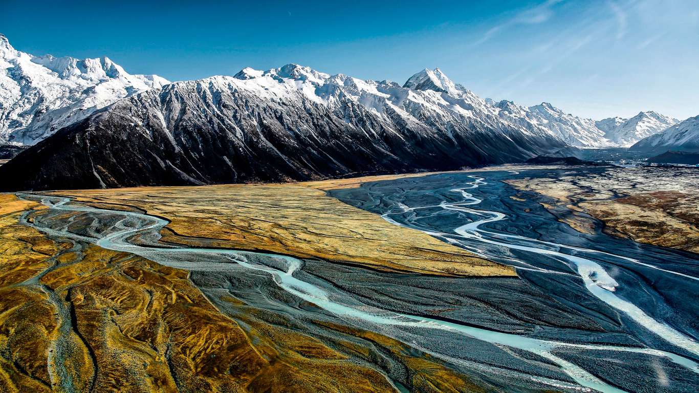 hooker valley, , , aoraki mount cook, national park