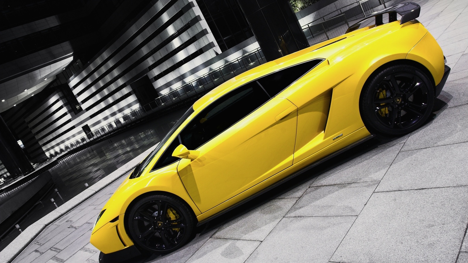 lamborghini, yellow, car