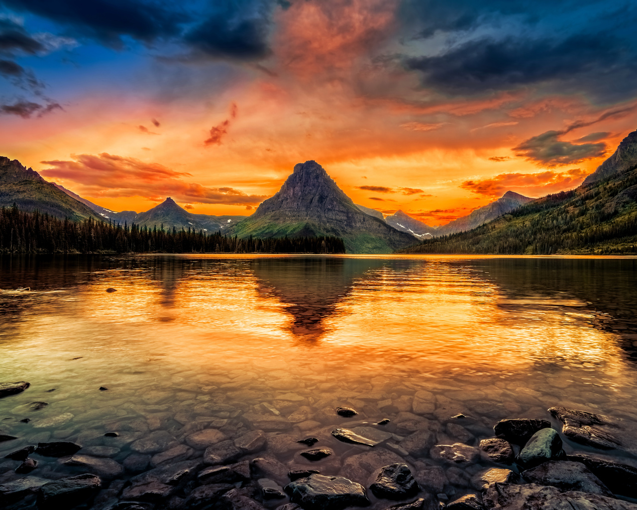 , two medicine lake, glacier national park, , , , , , , , 