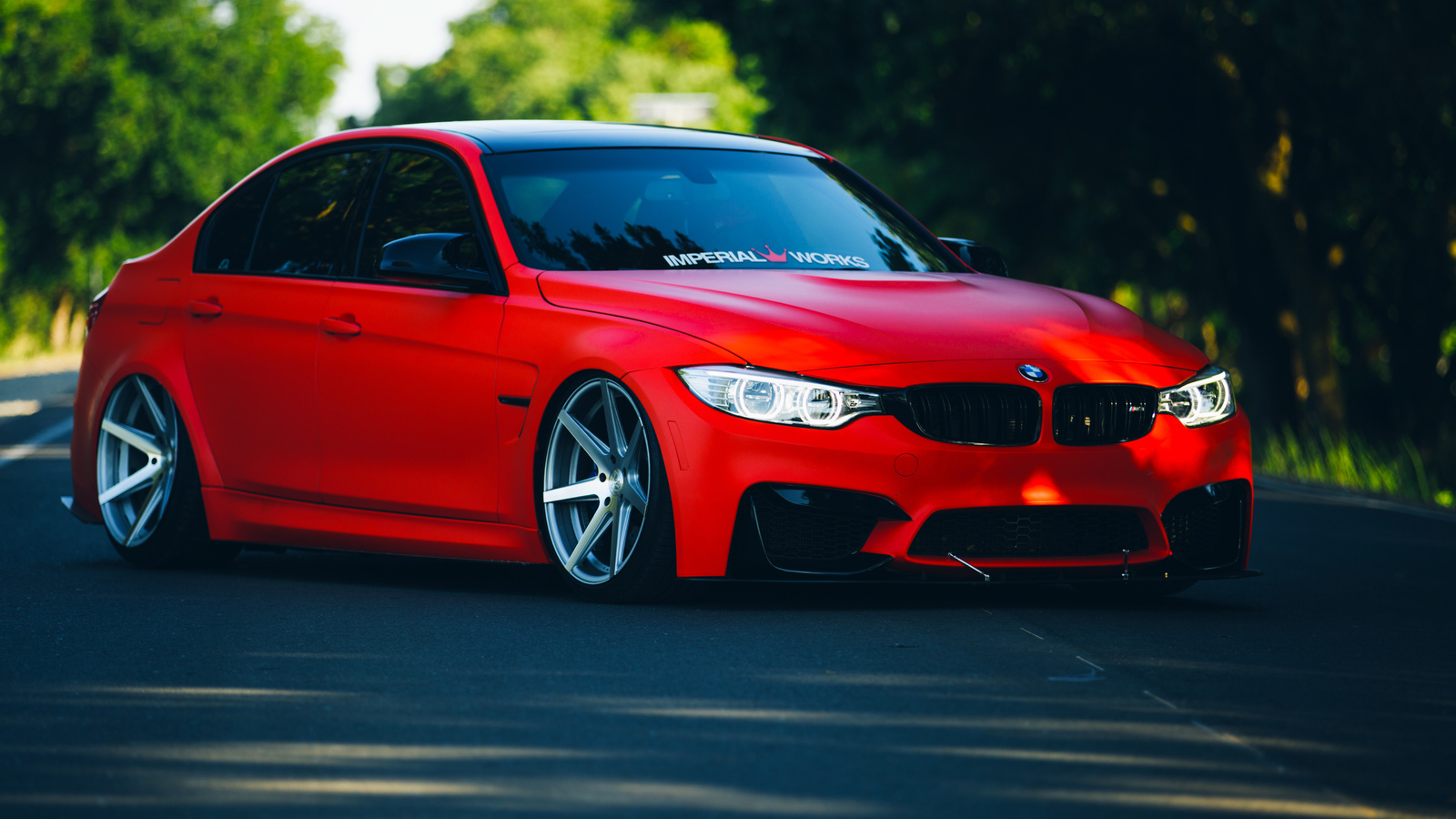 bmw, m3, f80, stancenation, vossen, wheels, red, car, front