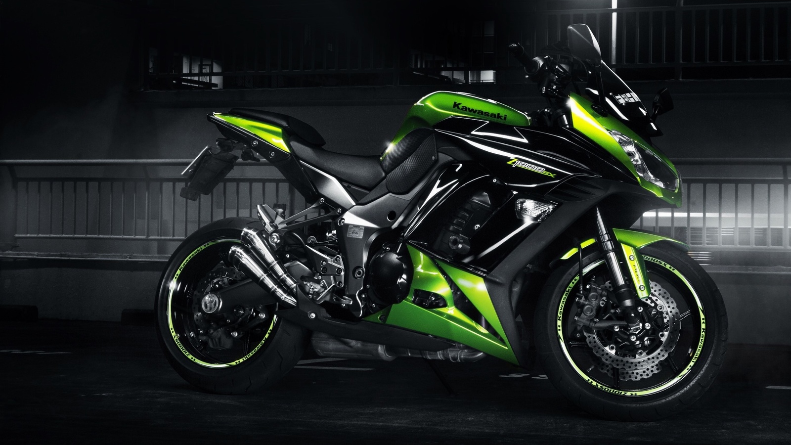 kawasaki, z 1000 sx, green, profile, , 