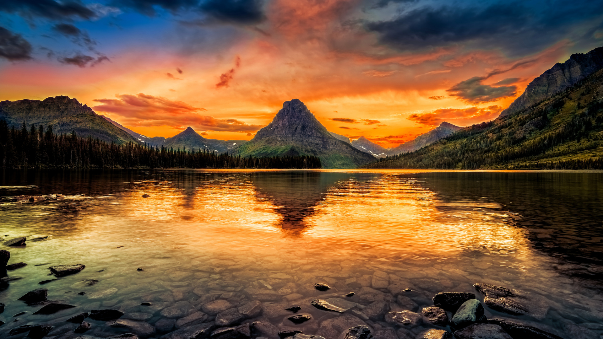 , two medicine lake, glacier national park, , , , , , , , 