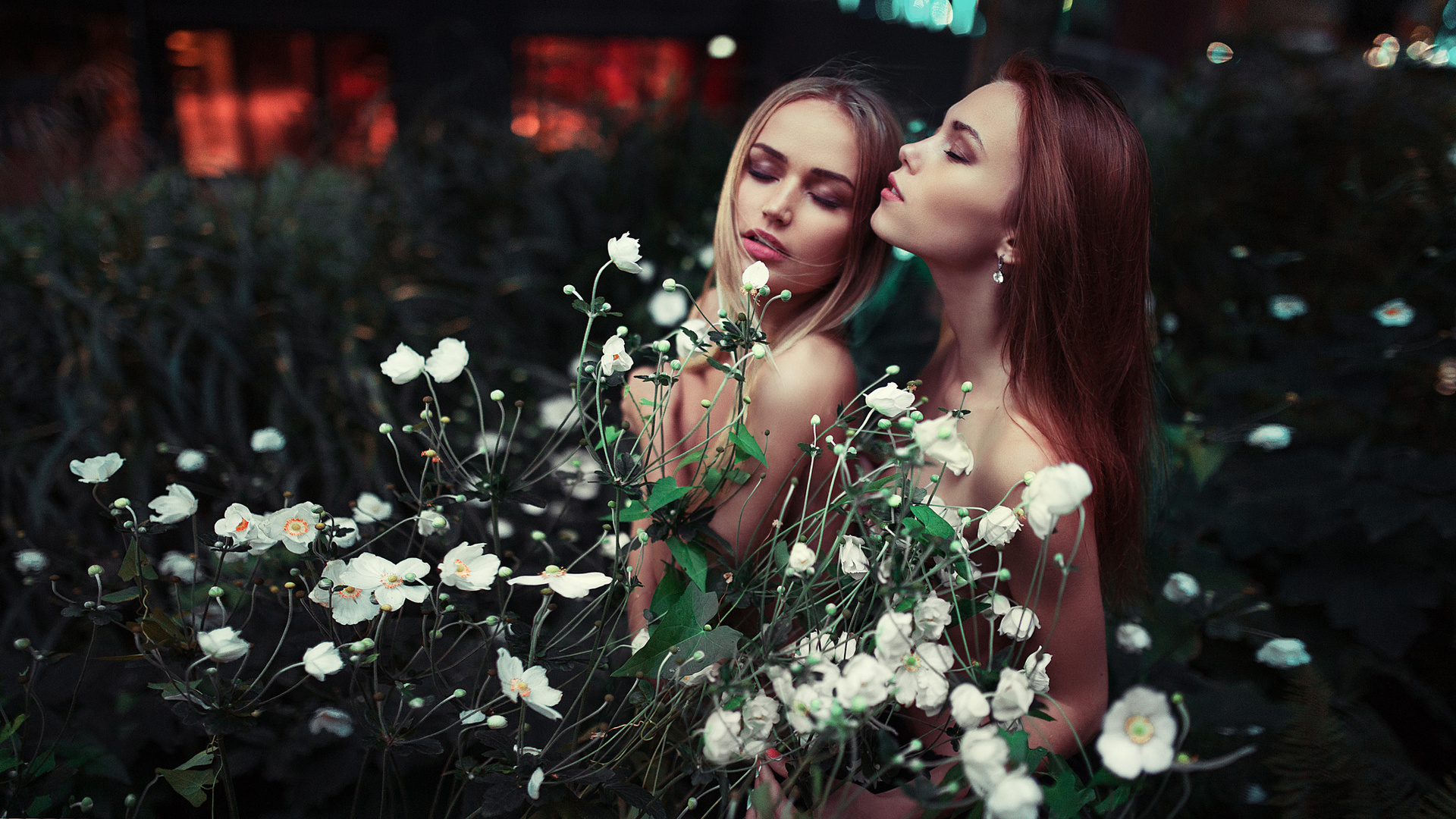 beautiful, beauty, girl, flowers, model, gorokhov, hair, lips, paris, ,ivan gorokhov