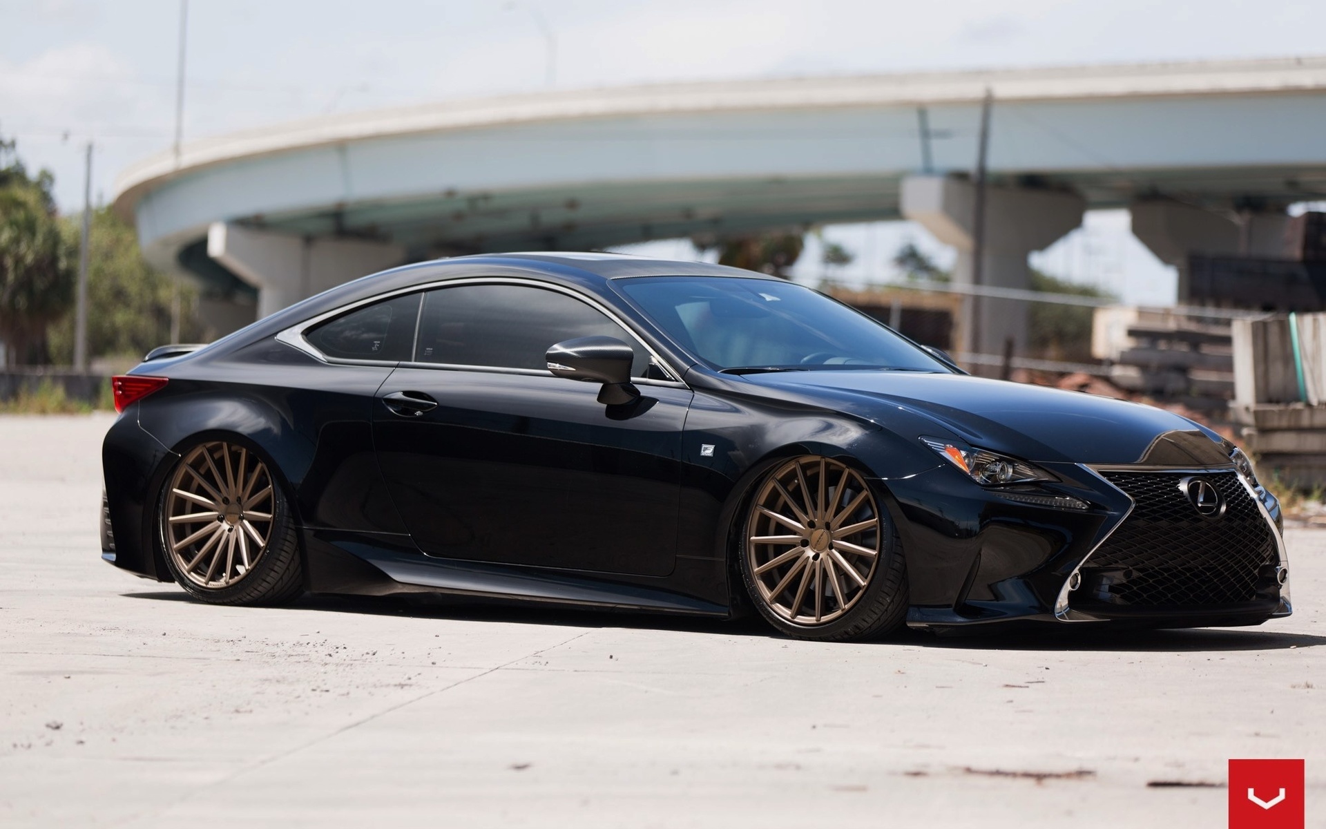 lexus, rc, vfs2, bronze, vossen, wheels