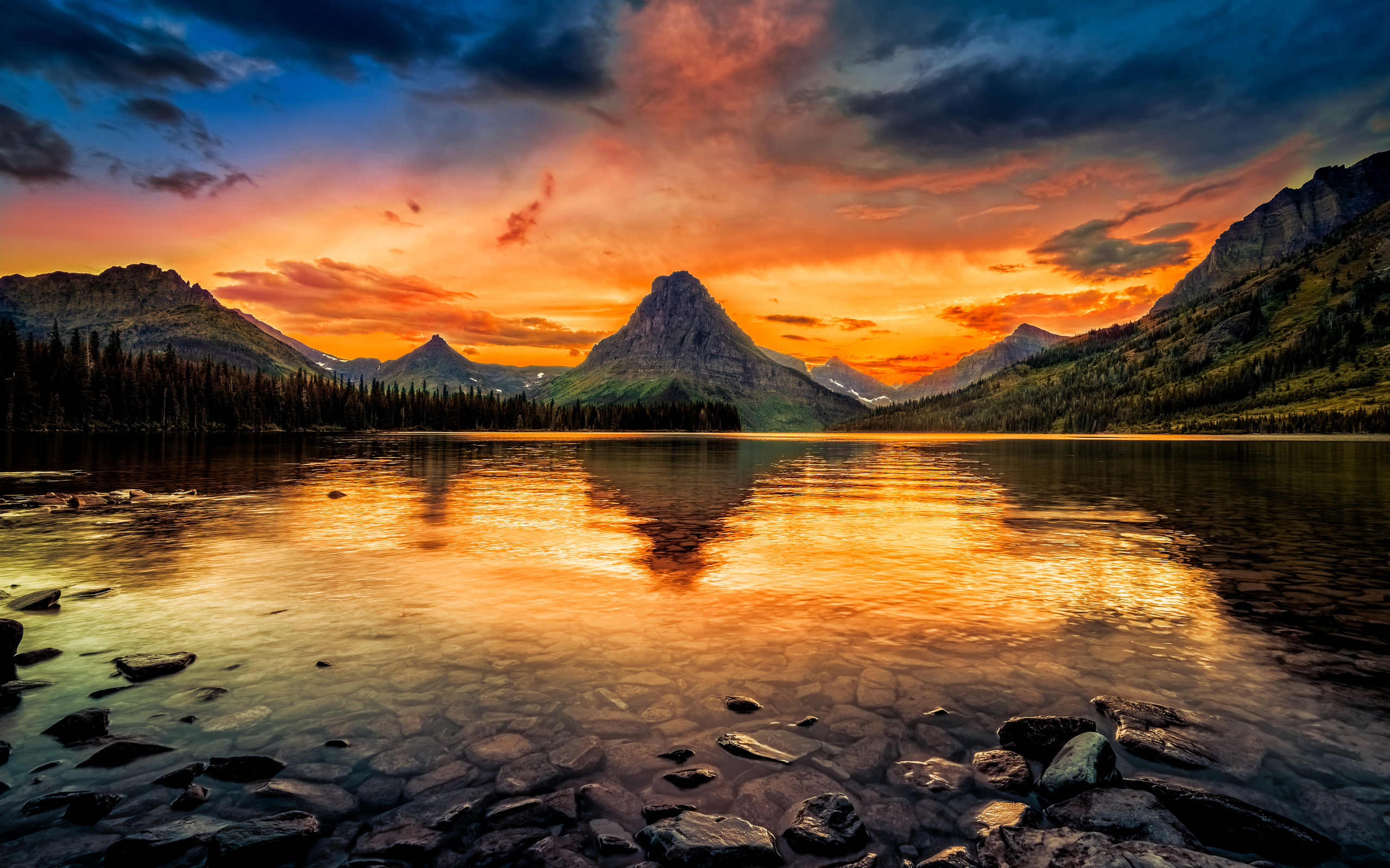 , two medicine lake, glacier national park, , , , , , , , 