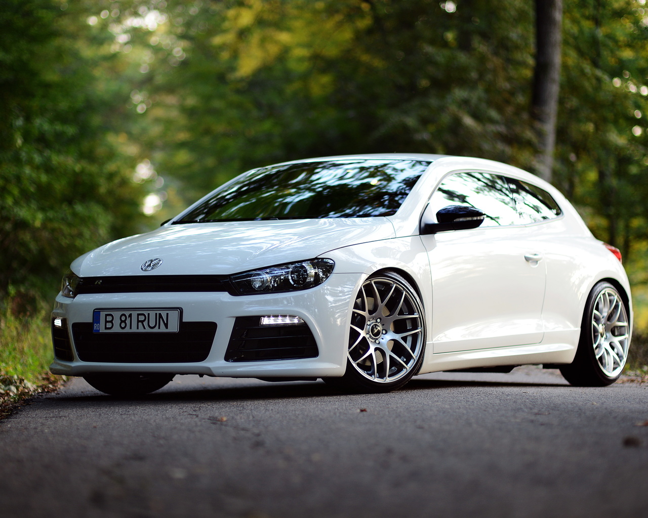 volkswagen, scirocco, r, white