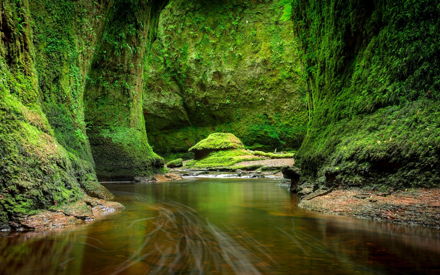 scotland, river, rock, water