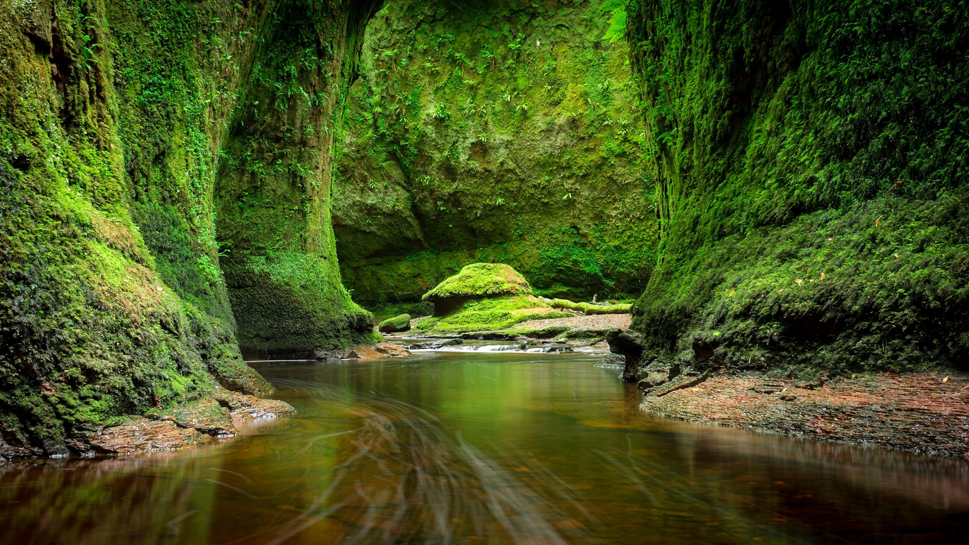 scotland, river, rock, water