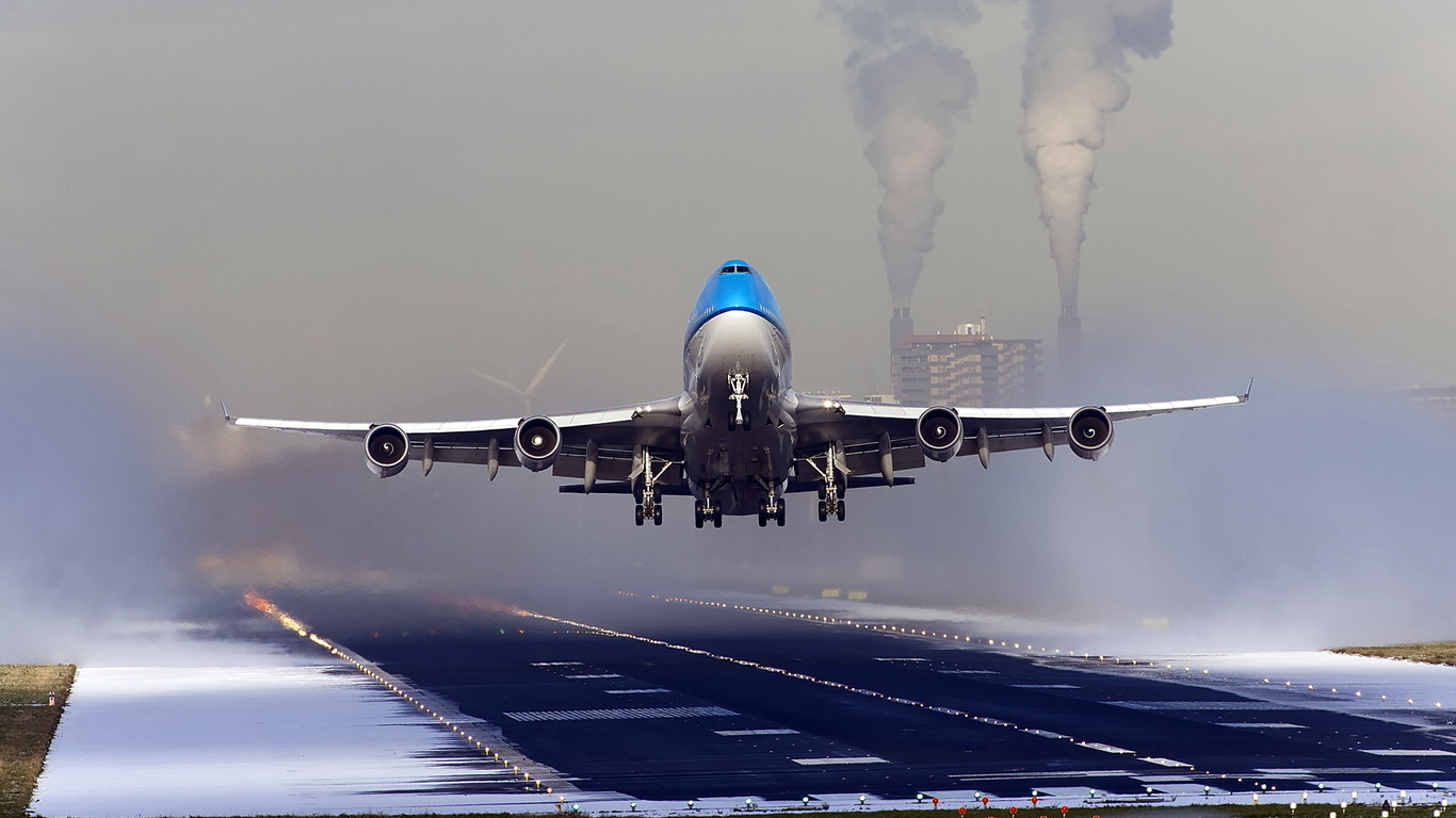 boeing 747, plane, clouds, sky, airport, fly,  747, , , 