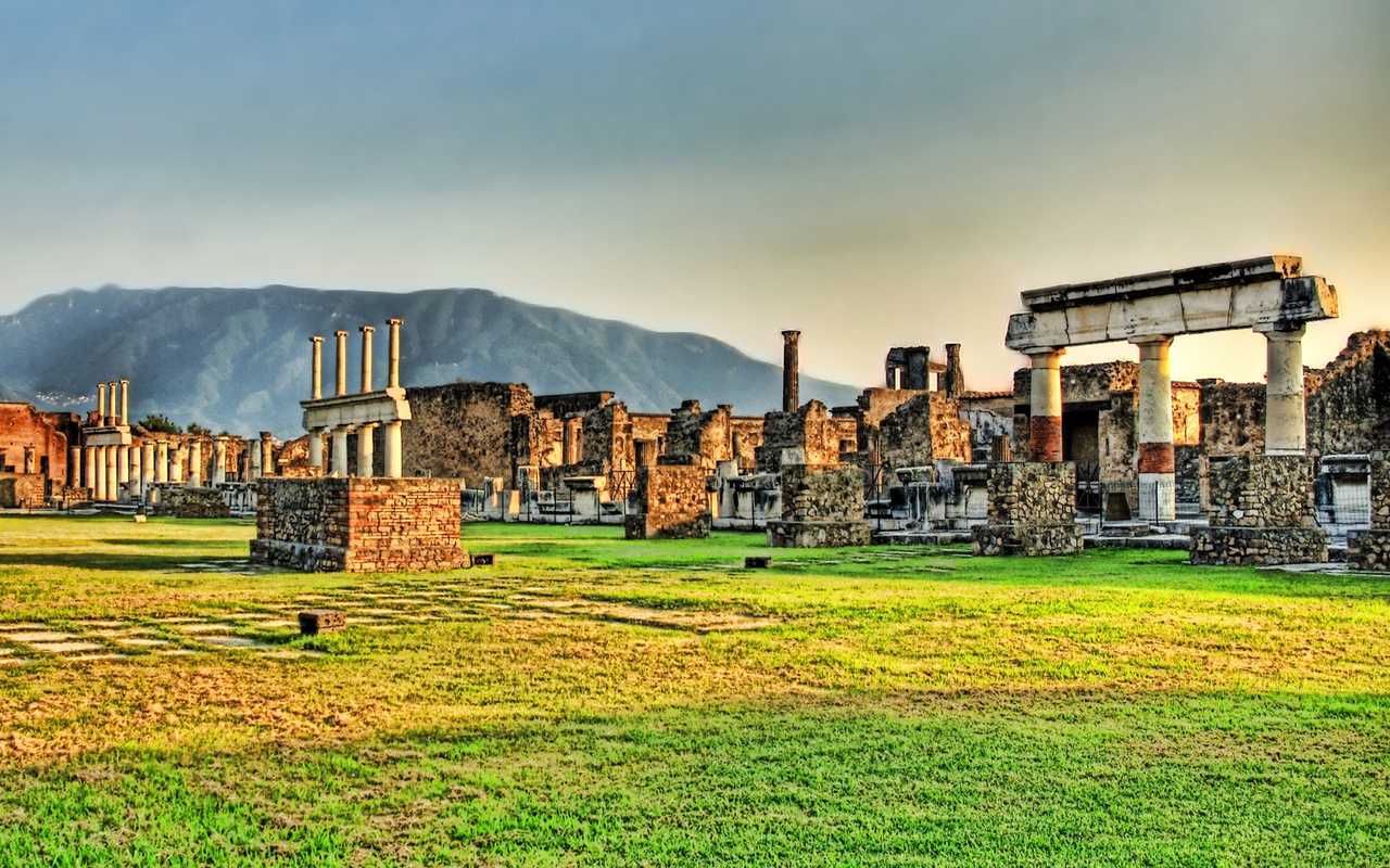 ruins, ancient city, field, grass, green, ,  , , , 