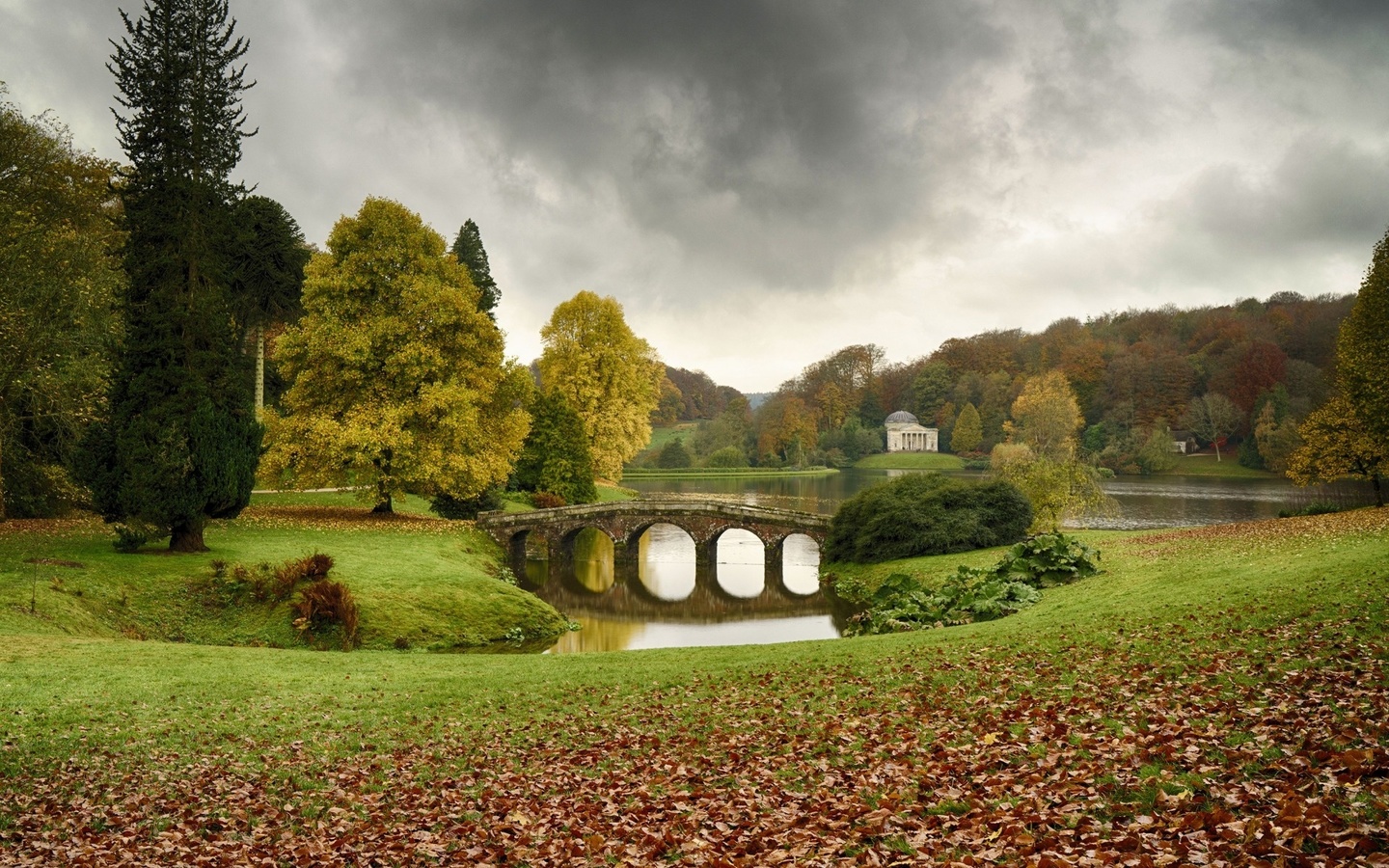 house, bridge, river, trees, grass, , , , , , 