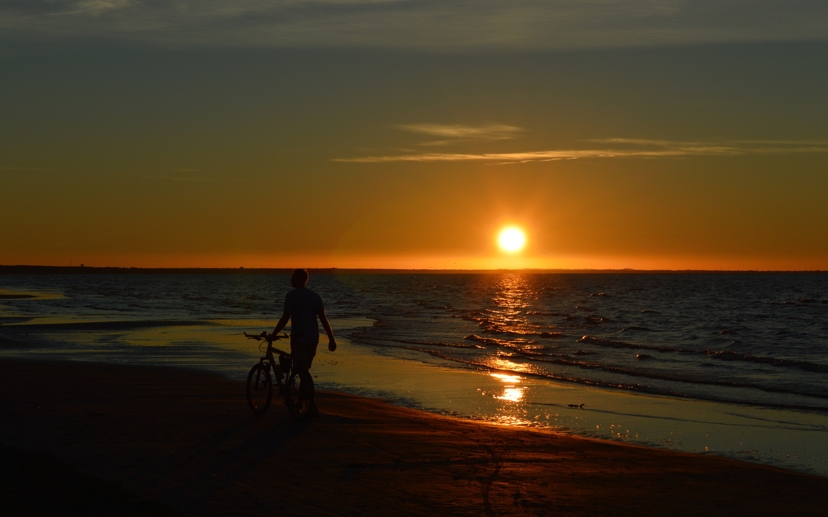 sunset, latvia, dubulti, baltic sea, , , , , , 