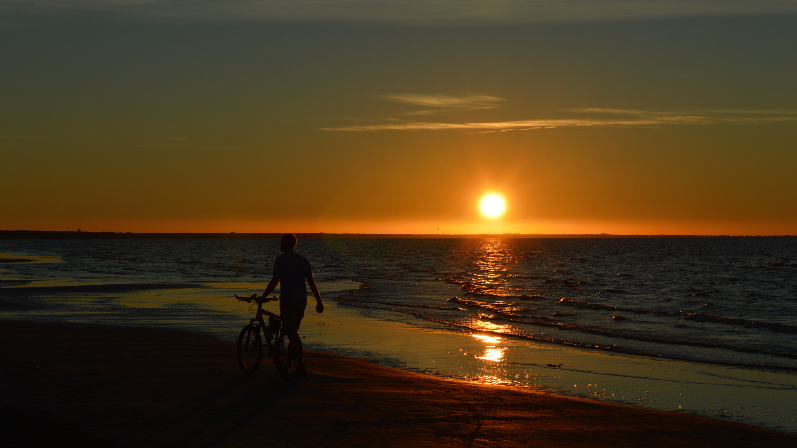 sunset, latvia, dubulti, baltic sea, , , , , , 