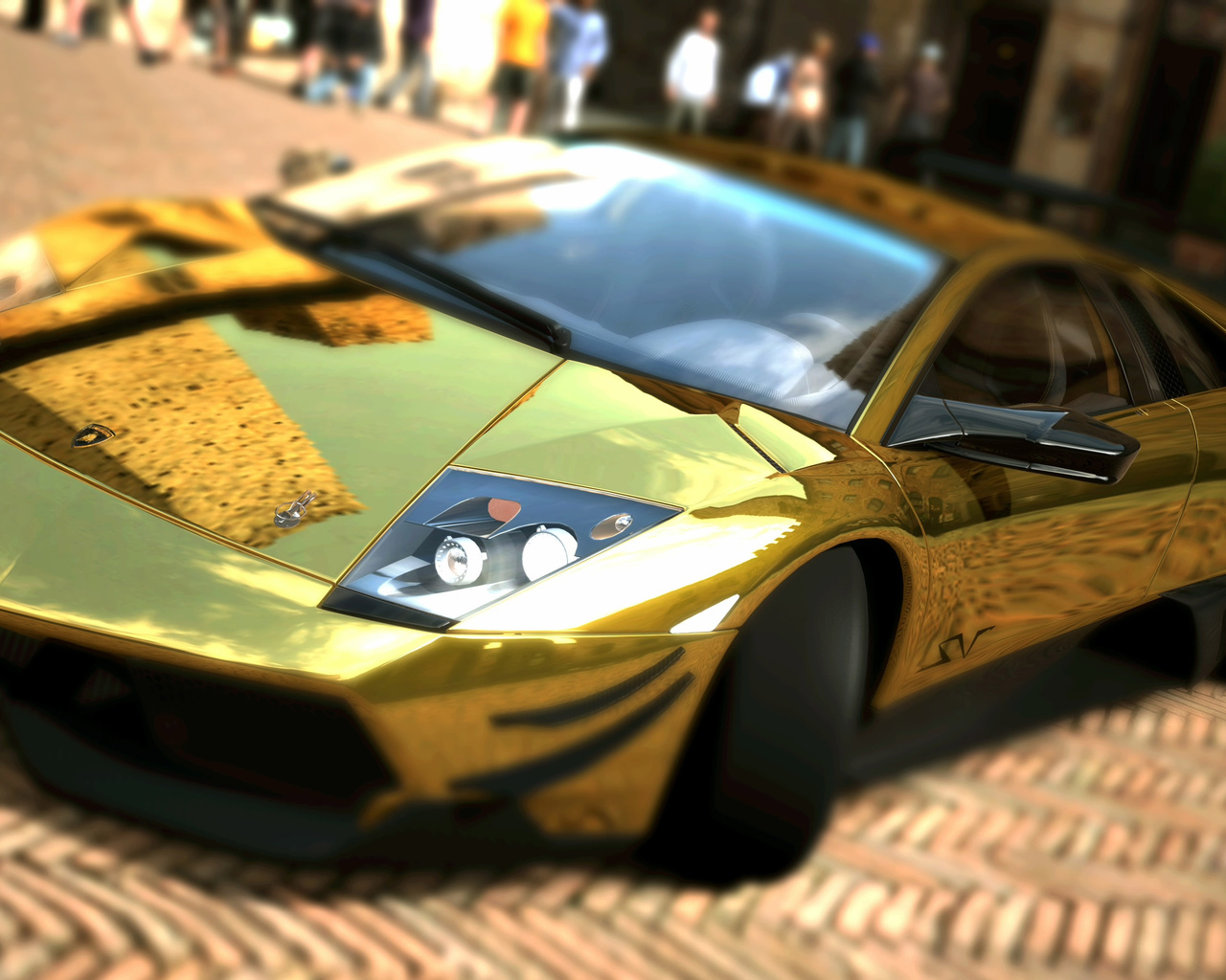 lamborghini, murcielago, lp670, gold, 