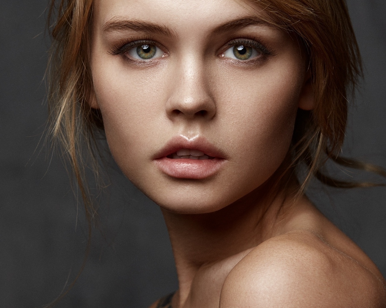 anastasia scheglova, women, face, portrait, blonde