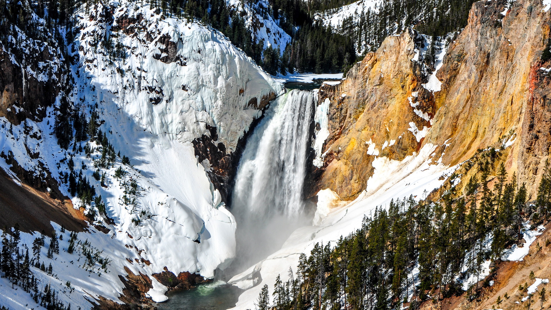 lower falls, yellowstone, national park, , , , 