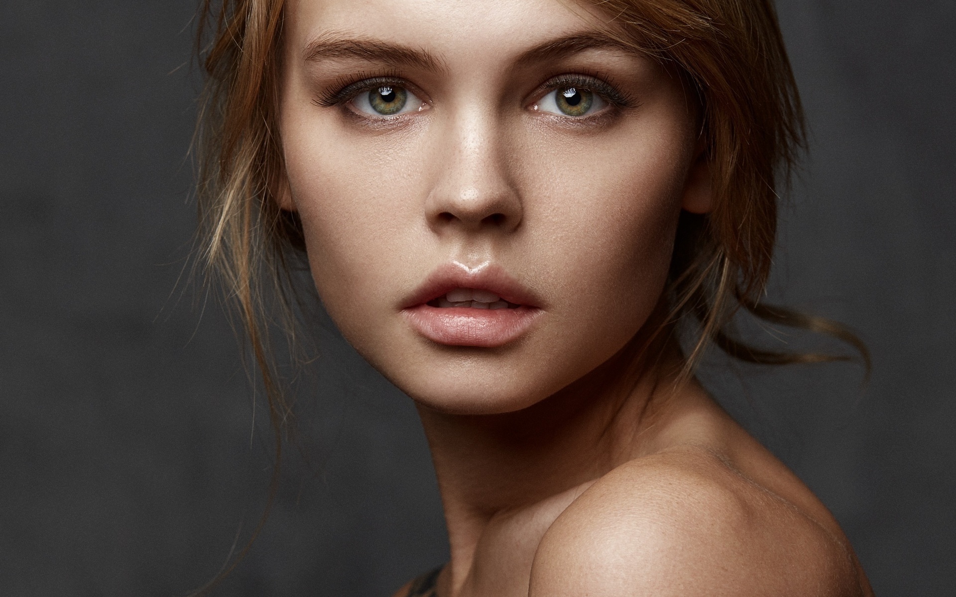 anastasia scheglova, women, face, portrait, blonde