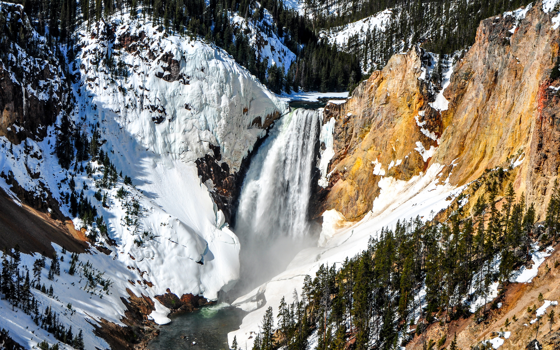 lower falls, yellowstone, national park, , , , 