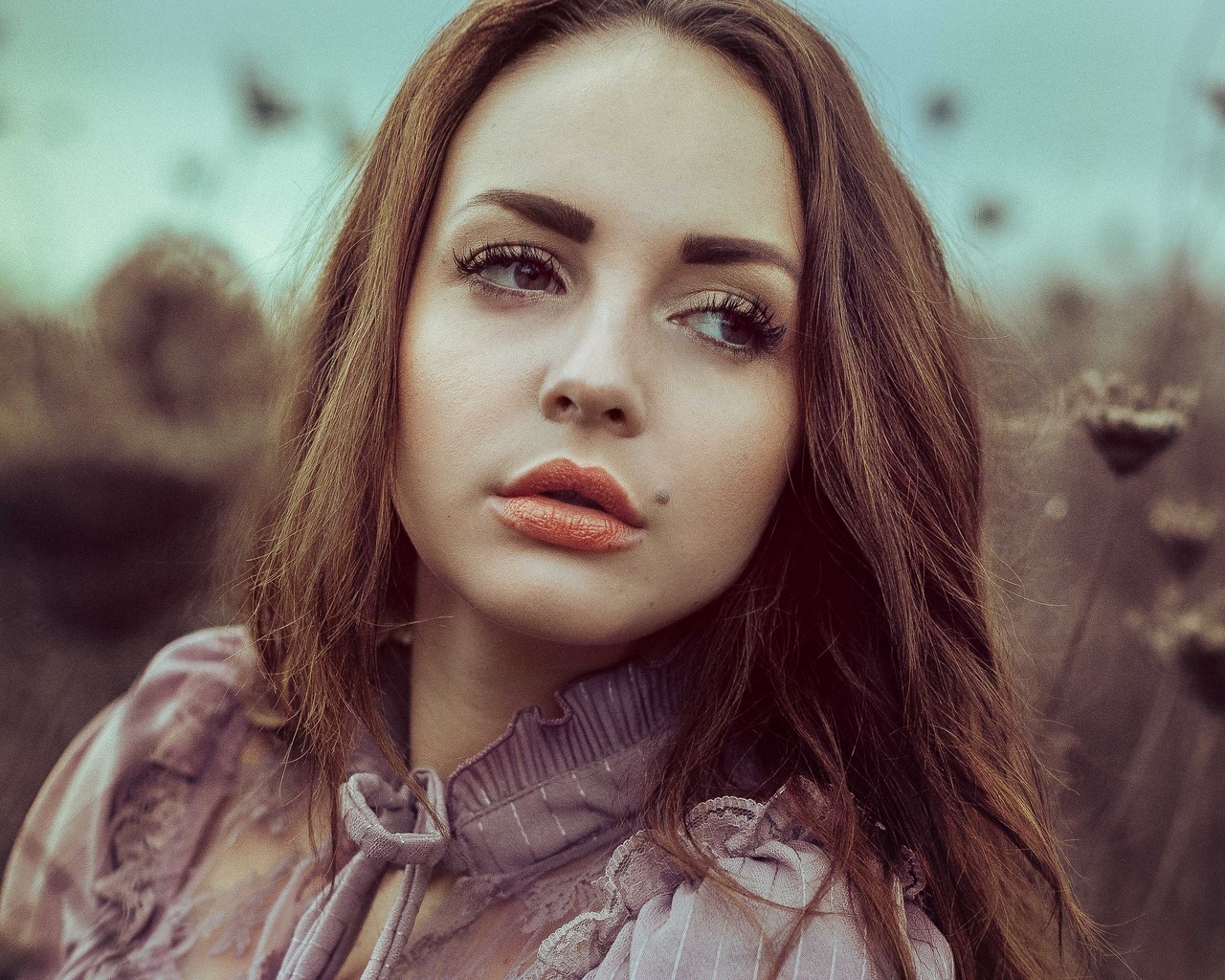 women, face, portrait, depth of field, women outdoors, , , , , , , 