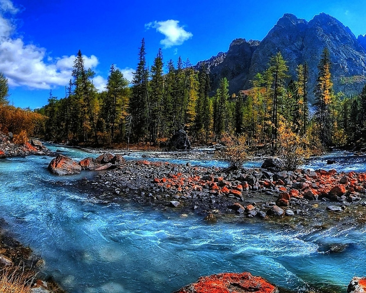 fresh water, stream mountain, rapids, running, hd