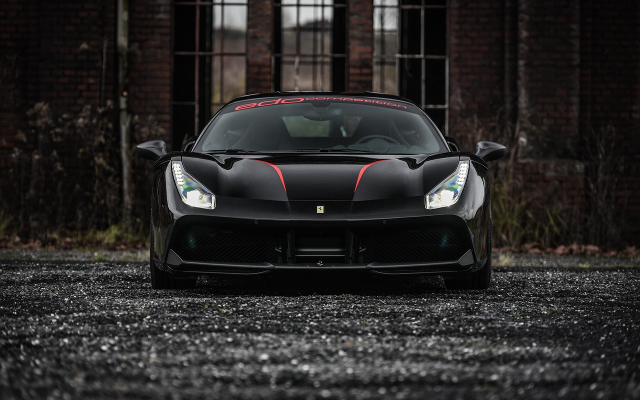 , , 488, , , edo, competition, ferrari, 488, gtb, black, supercar