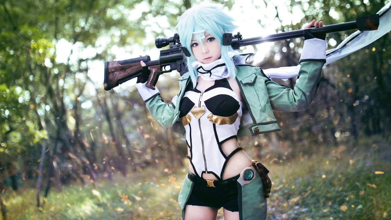 , , , sao, sinon, cosplay, sword art online