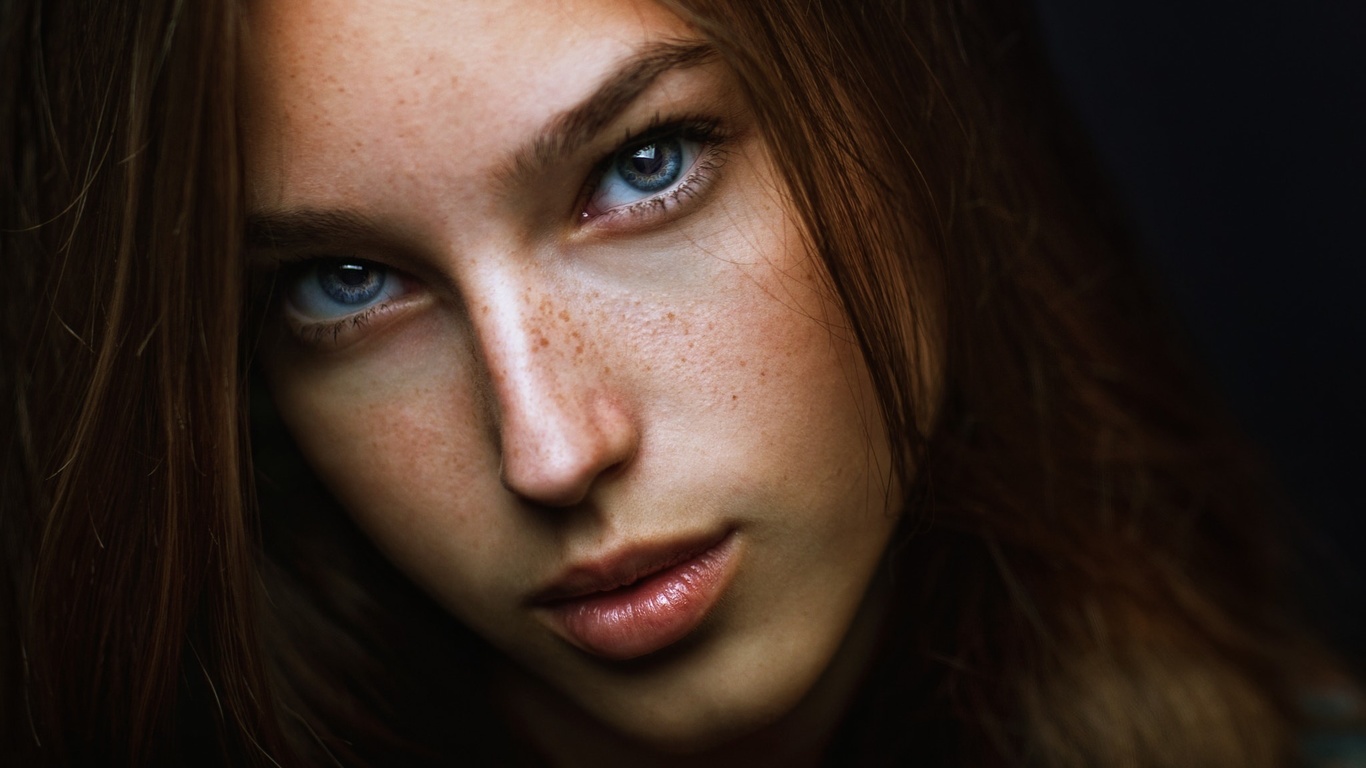 women, face, portrait, zachar rise, blue eyes, , , ,  , 