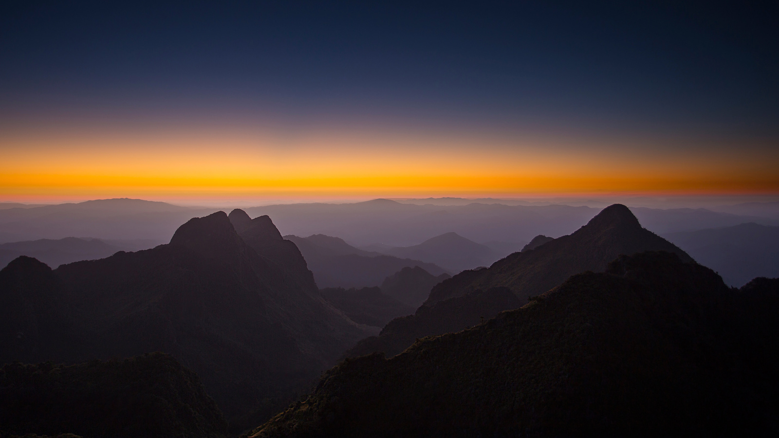 horizon, sunset, mountains, , 