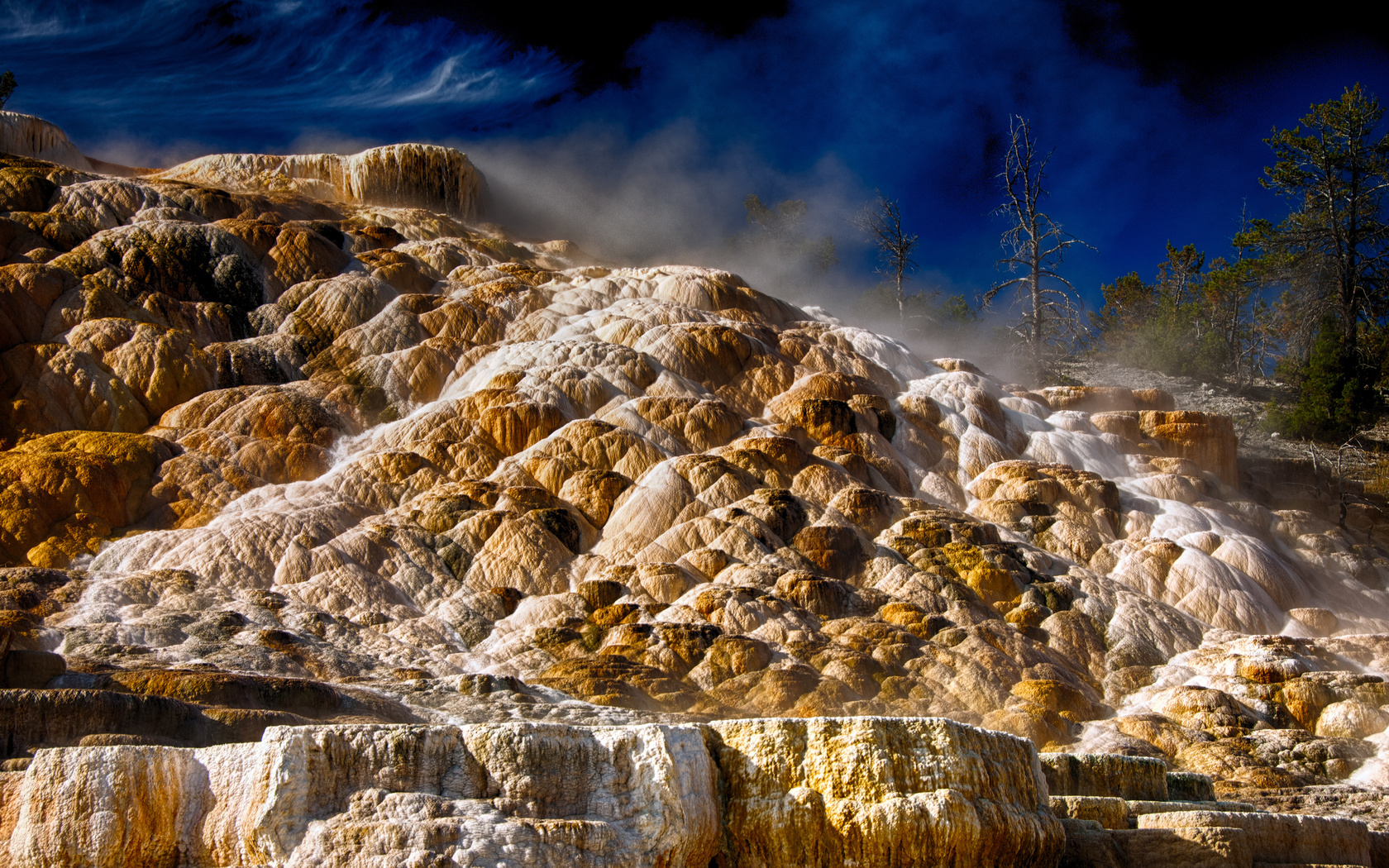 mammoth hot springs, , wyoming, ,  , , yellowstone national park, 