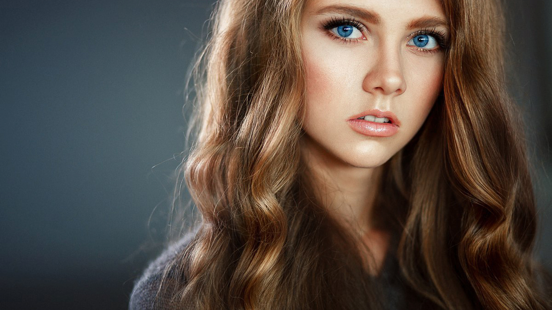 women, face, portrait, blue eyes, simple background, , , ,  , , 