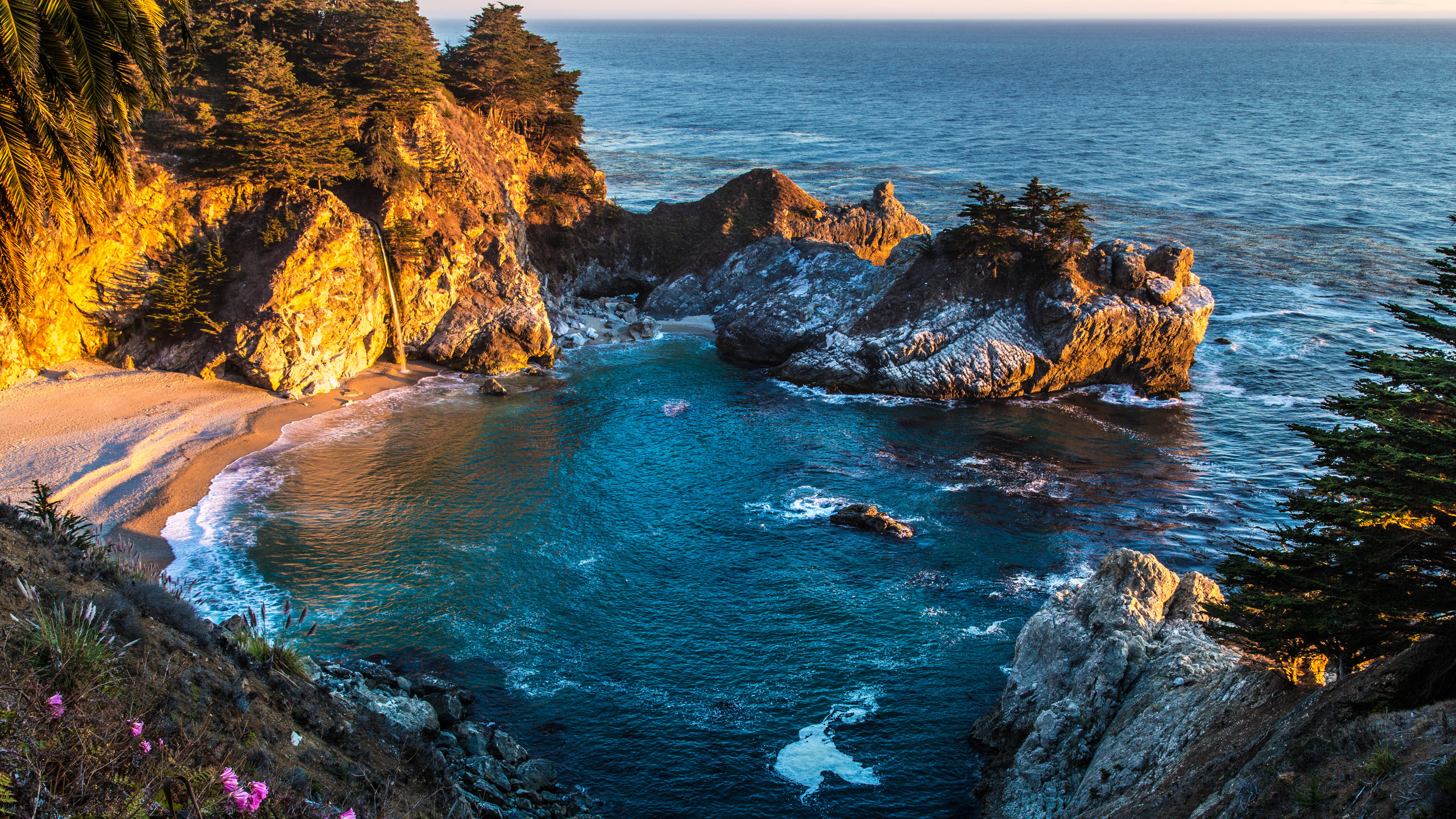 mcway falls, pfeiffer state park, big sur, , 