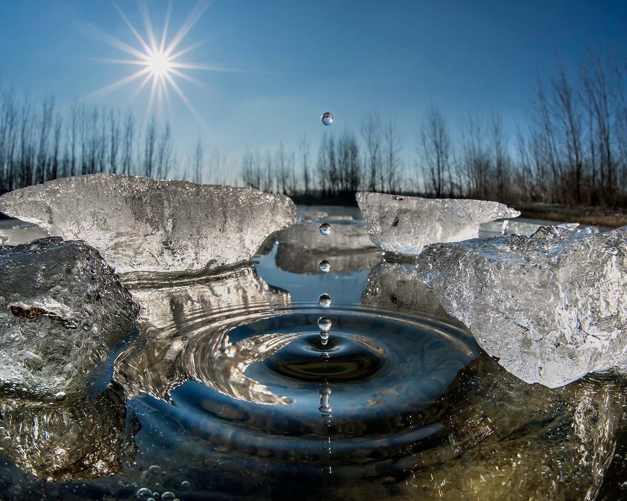 Вода зимой