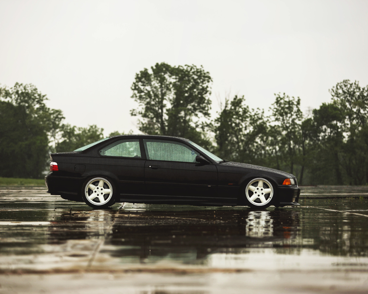 black, rain, e36, bmw, 