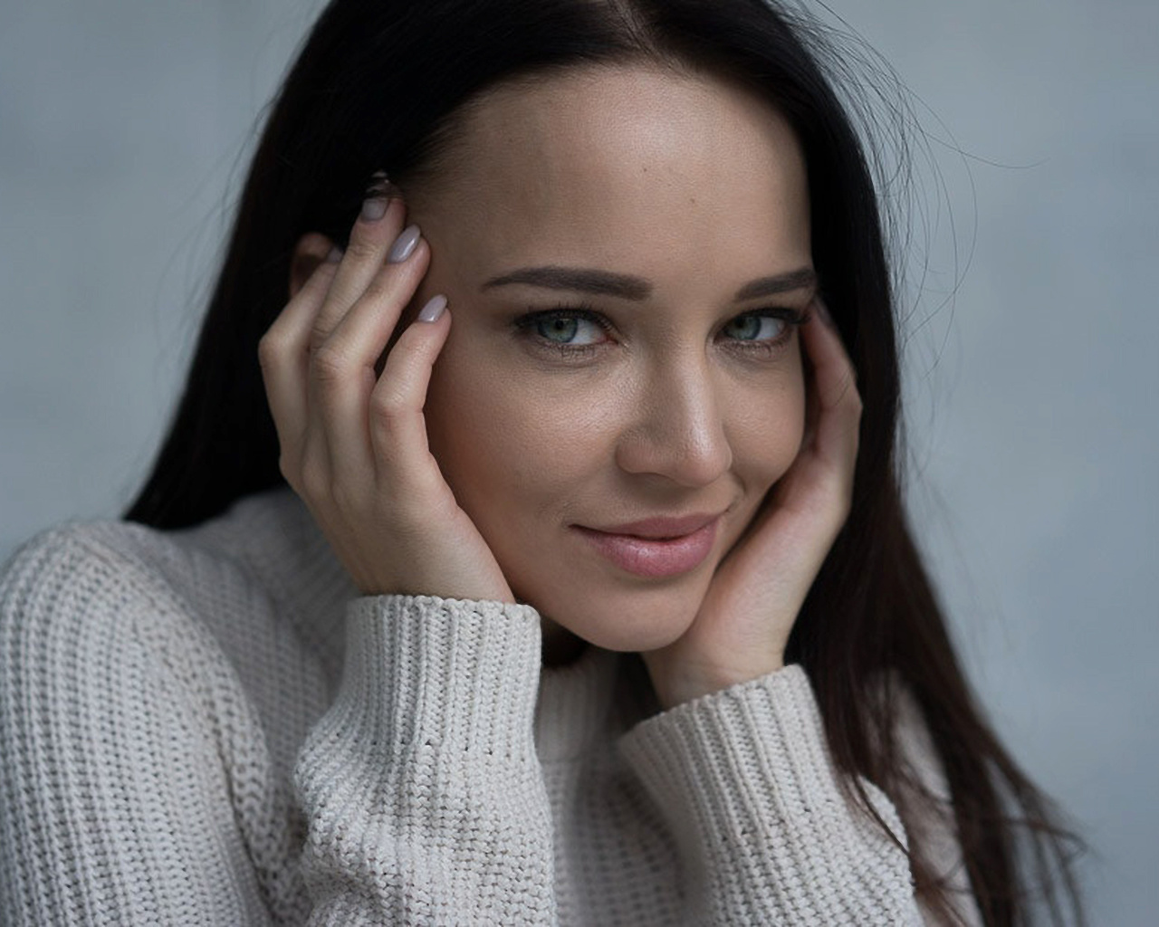 angelina petrova, women, model, face, portrait, simple background,  , , , , , , , , 