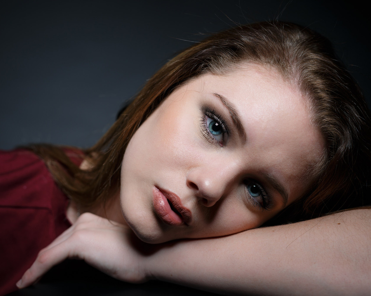 women, face, portrait, blue eyes, simple background, , , ,  ,  , , 