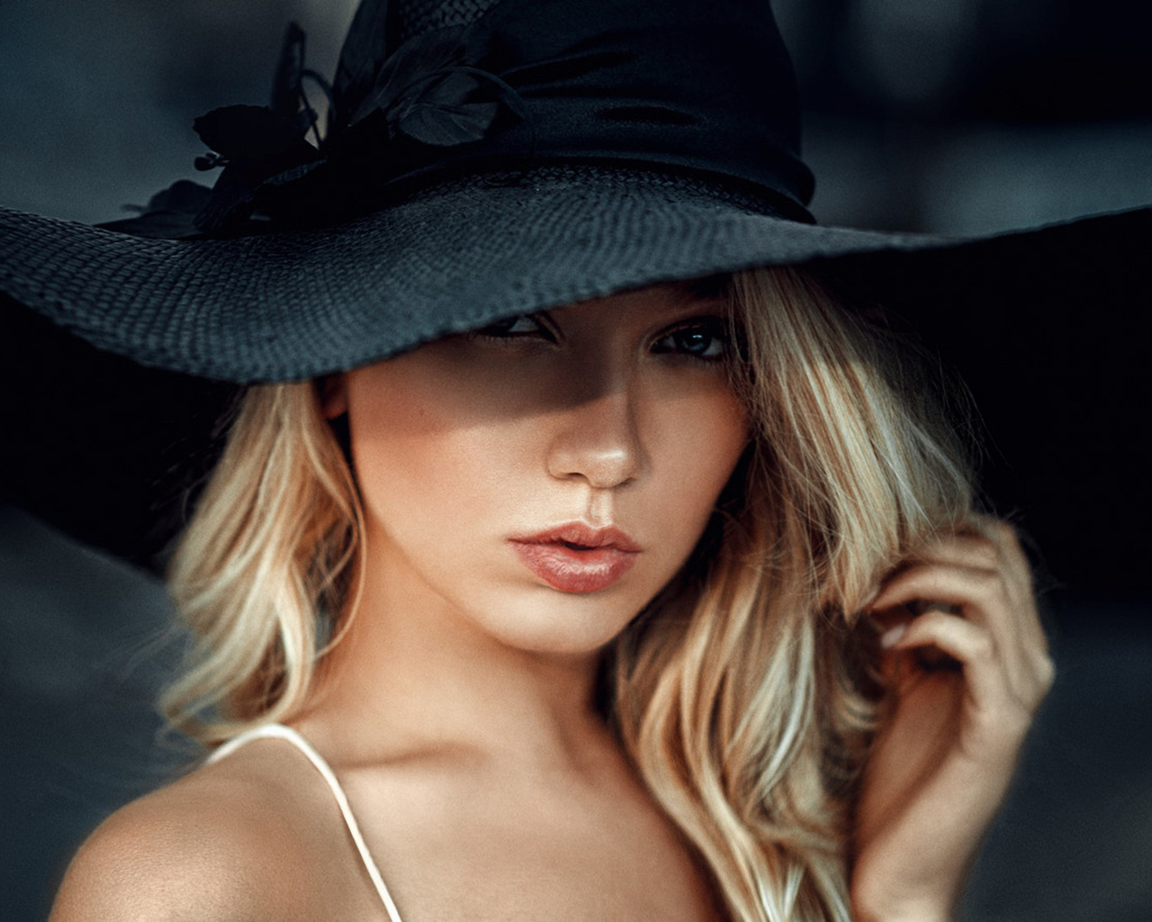 women, georgy chernyadyev, hat, blonde, face, portrait, , , , , 