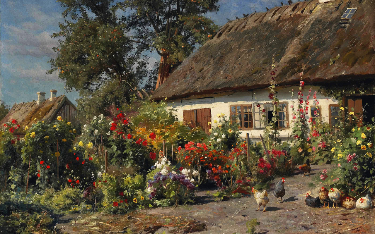 peder monsted, , , , , 1919, , , 