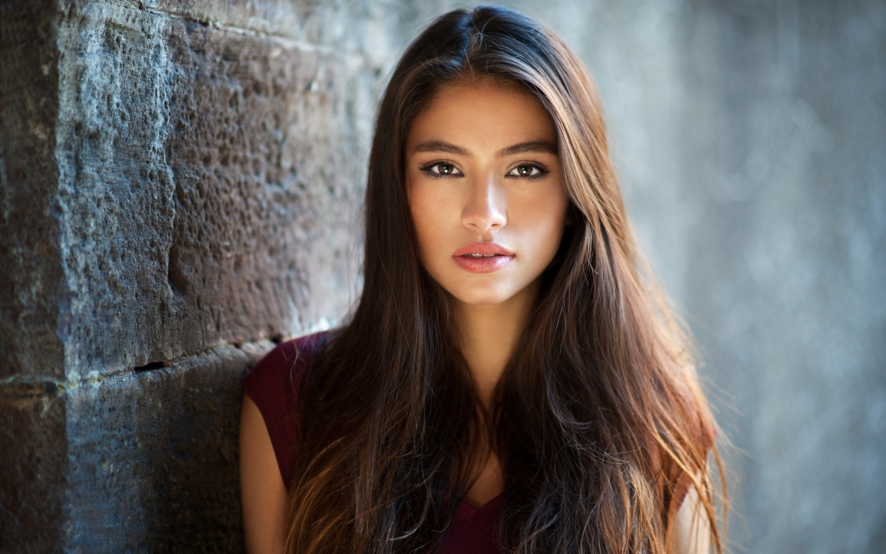 women, face, portrait, wall, depth of field, , , , 