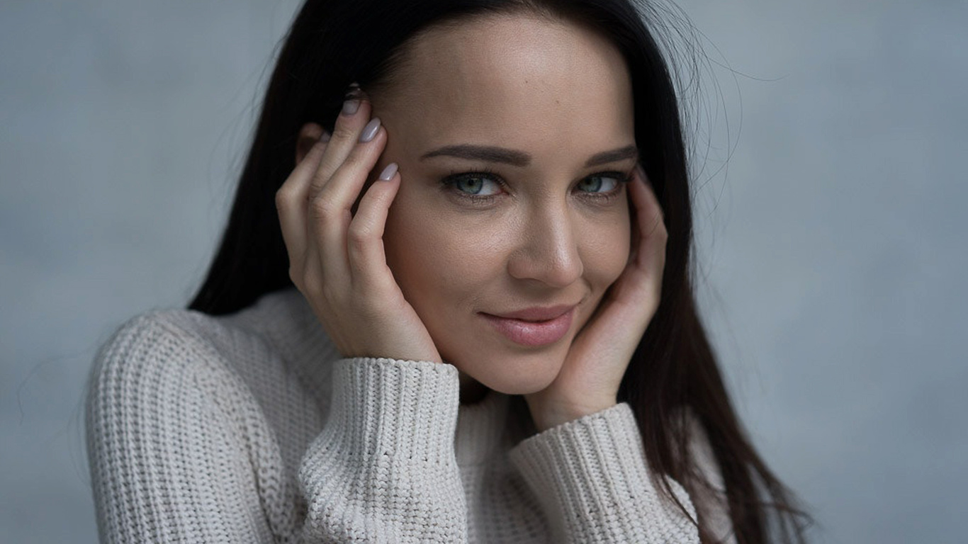 angelina petrova, women, model, face, portrait, simple background,  , , , , , , , , 