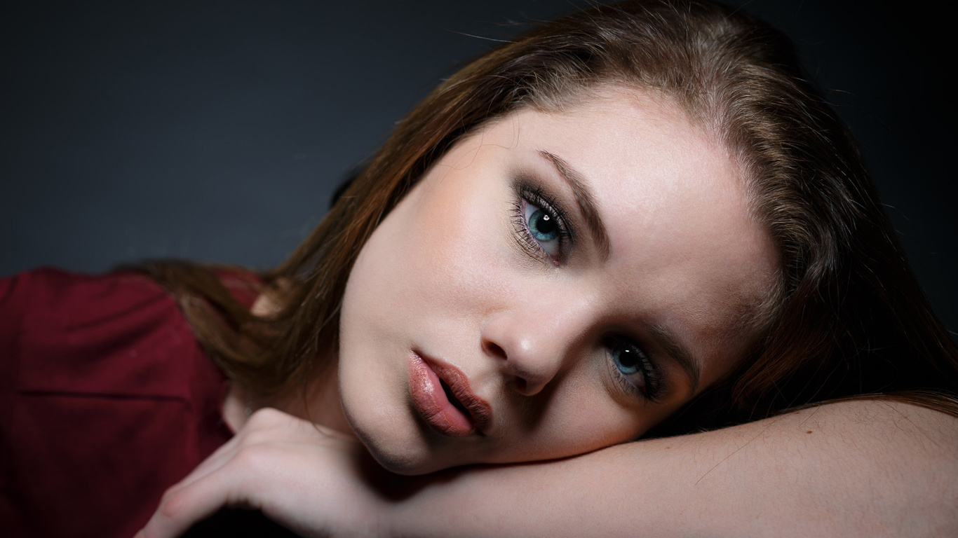 women, face, portrait, blue eyes, simple background, , , ,  ,  , , 