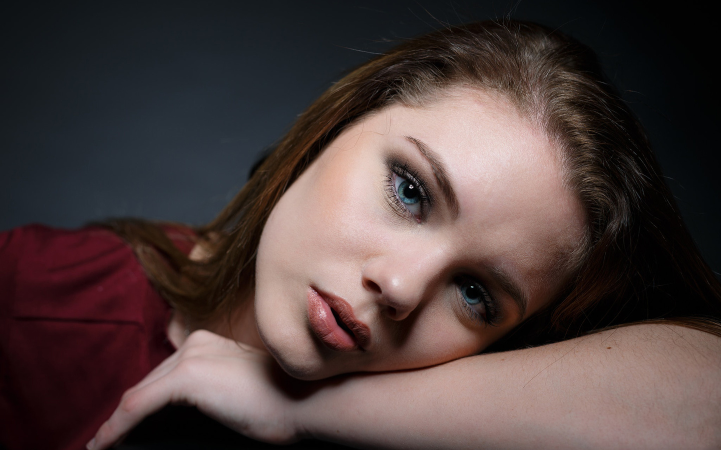 women, face, portrait, blue eyes, simple background, , , ,  ,  , , 